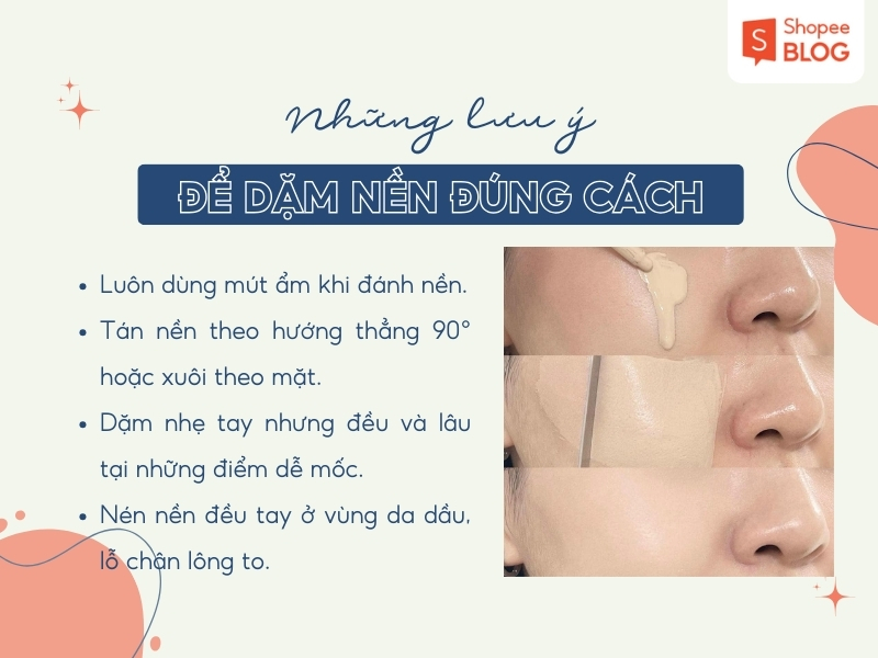 Mẹo để đánh kem nền không bị mốc mặt