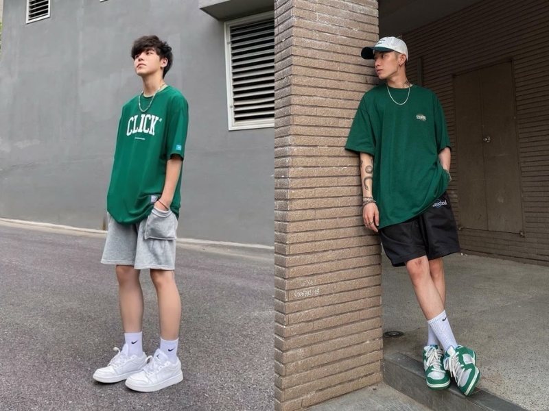 phối đồ với giày jordan cổ thấp nam