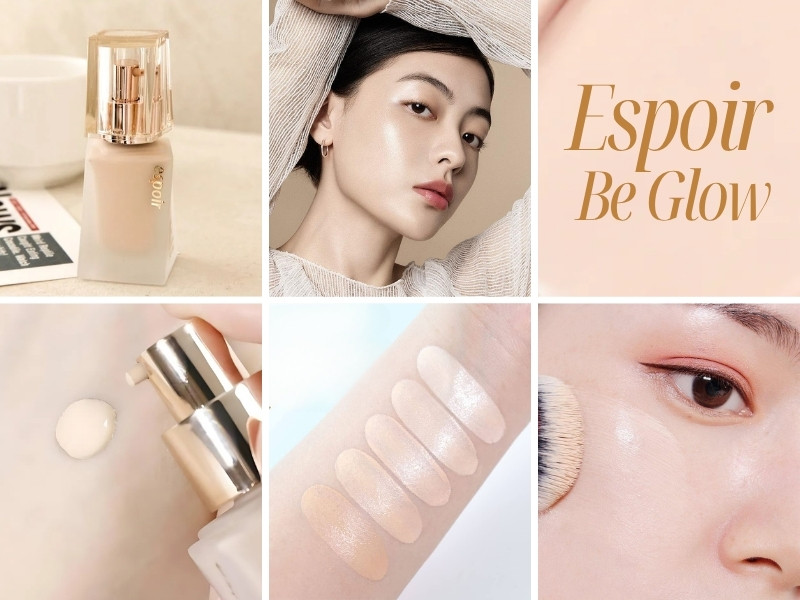 Kem nền cho da khô Espoir Pro Tailor Be Glow