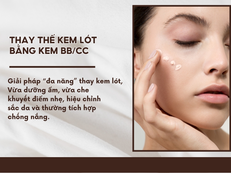 Sử dụng kem BB để thay thế kem lót