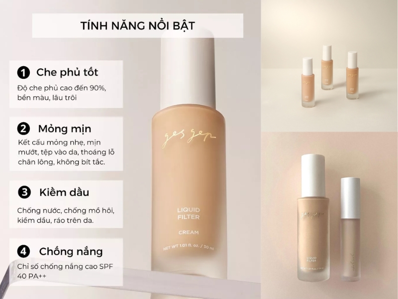 kem nền Gesgep Liquid Filter
