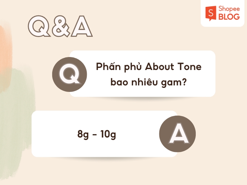 Trọng lượng phấn phủ About Tone 