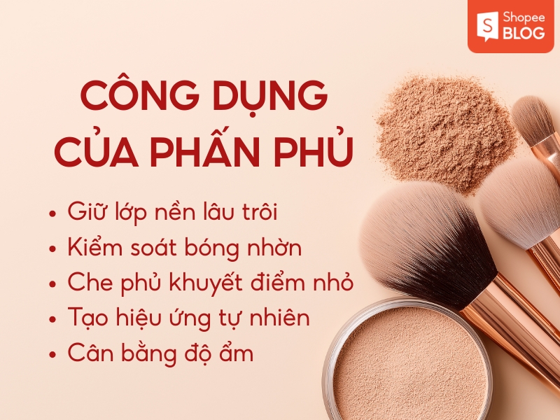 công dụng của phấn phủ