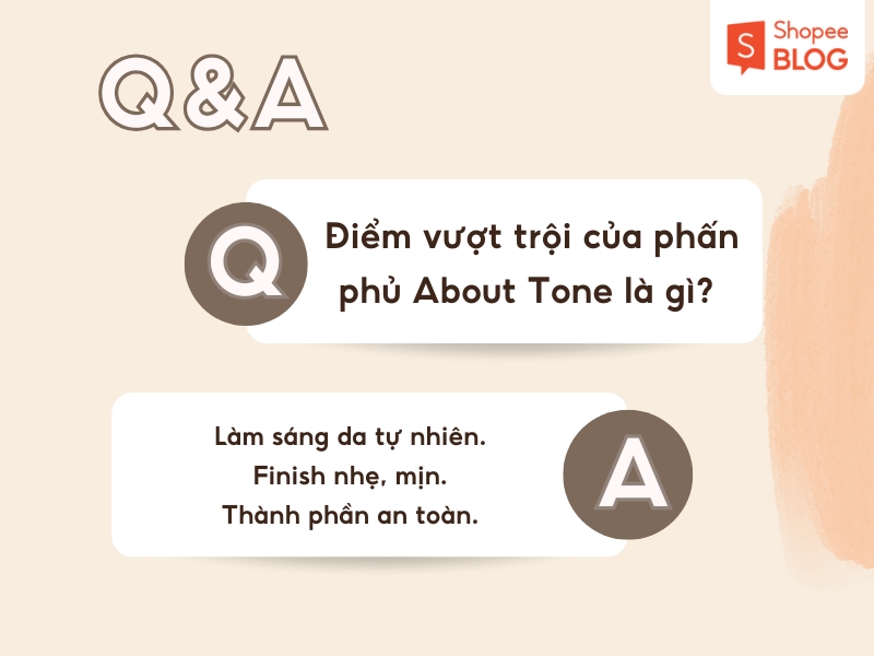 Điểm vượt trội của phấn phủ About Tone 