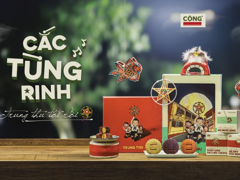 Hộp bánh Trung thu Cắt - Tùng - Rinh