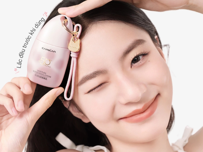 mẫu kem lót Carslan Moisture Sunscreen Lotion