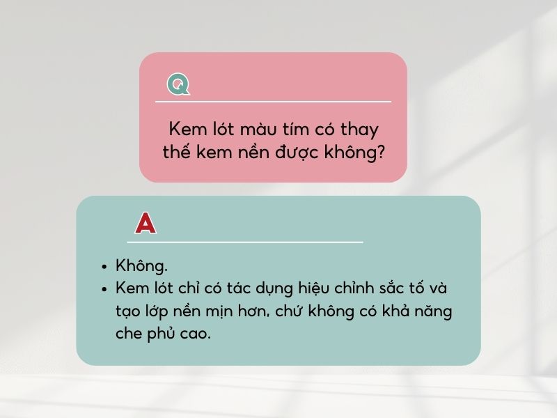 Kem lót màu tím giúp hiệu chỉnh sắc tố da hiệu quả