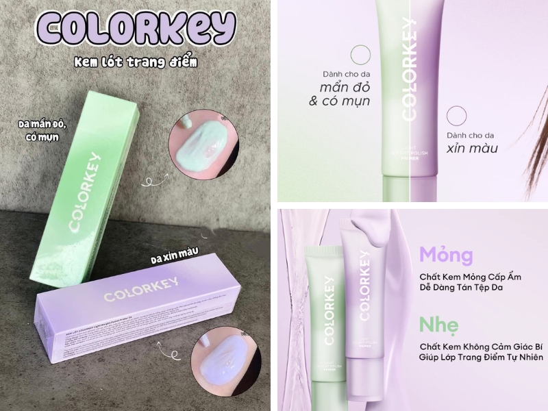 kem lót nâng tone Colorkey 
