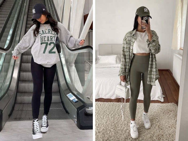 outfit quần legging cho nữ