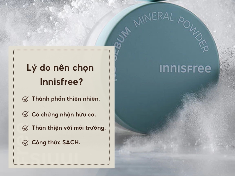 Lý do chọn phấn phủ của Innisfree