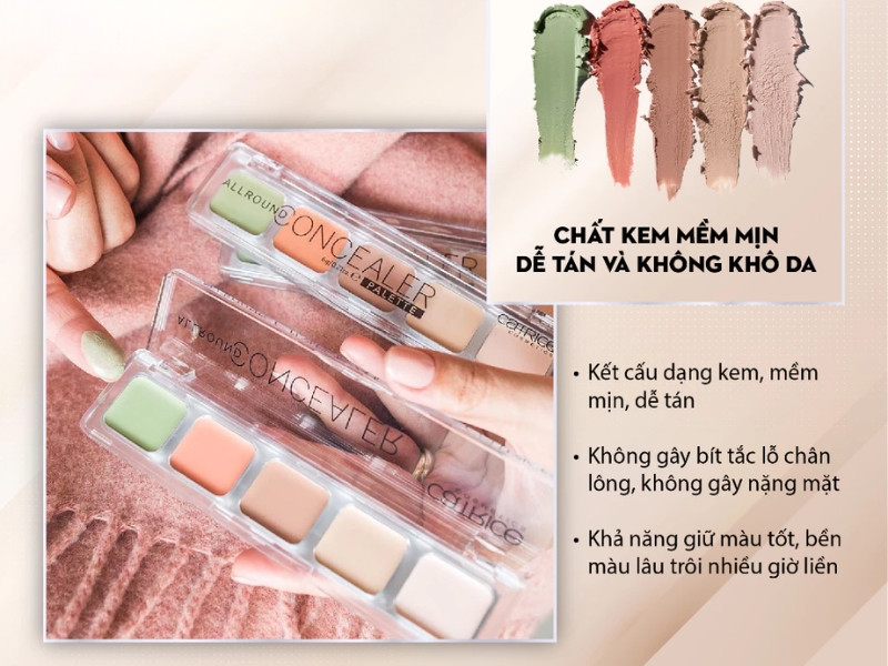 Bảng che khuyết điểm 5 ô Catrice Allround Concealer