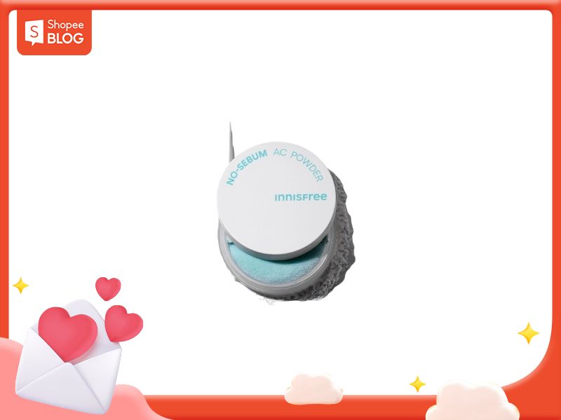 phấn phủ cho da dầu mụn INNISFREE No Sebum Mineral Pact