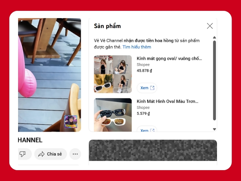 Vê Vê Channel Shopee x Youtube Shopping