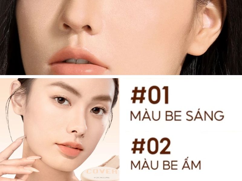 Bảng màu đa dạng của phấn phủ Focallure