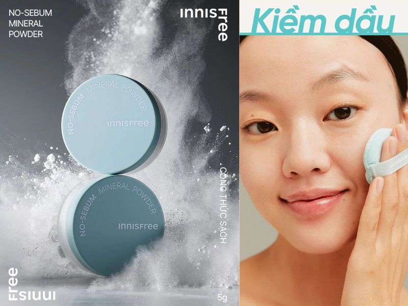 phấn phủ dạng bột Innisfree No Sebum Mineral Powder