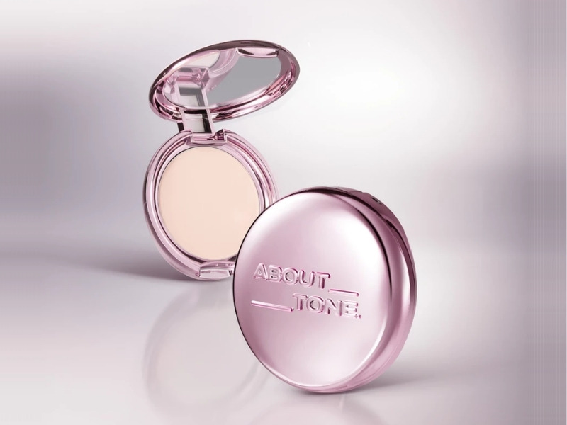 Phấn phủ cho da khô About Tone hồng