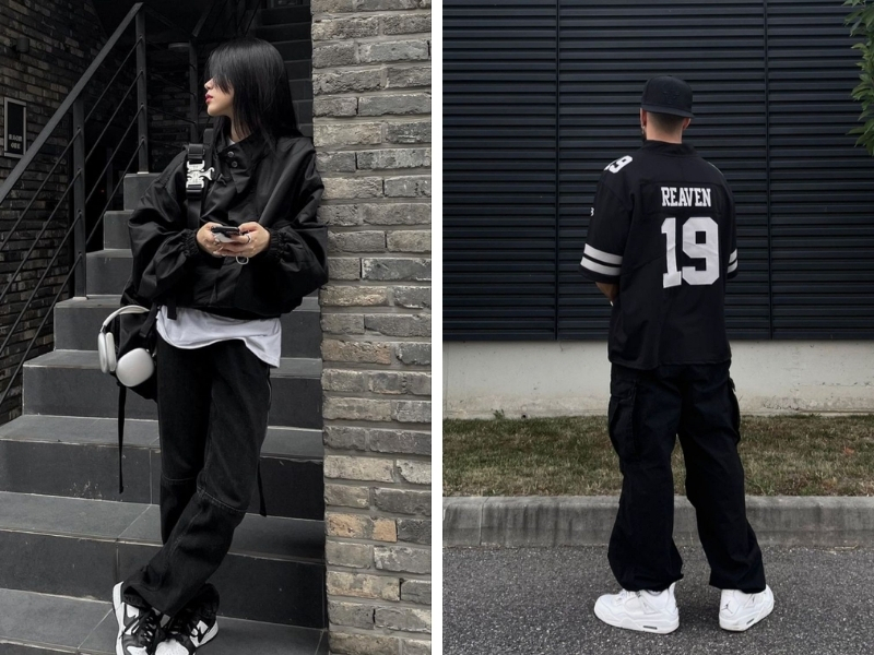 outfit swag all black