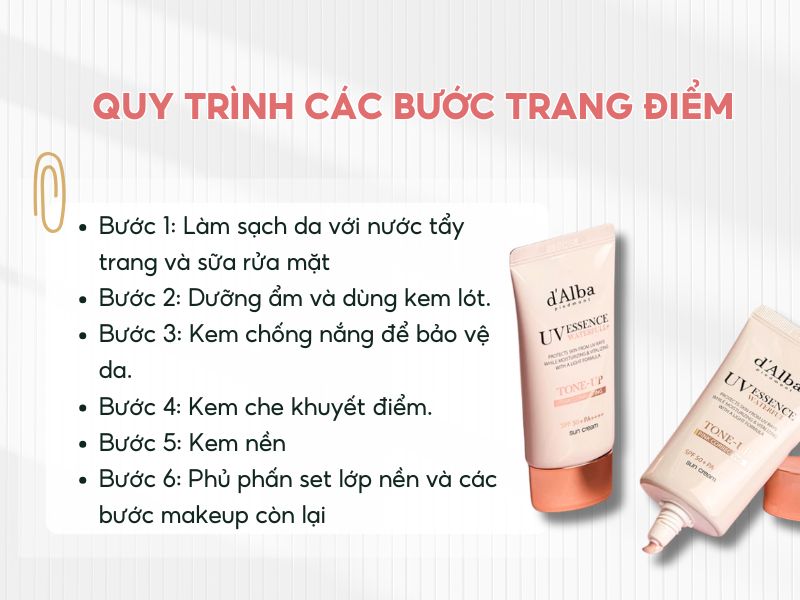 Quy trình makeup cơ bản nàng cần nhớ