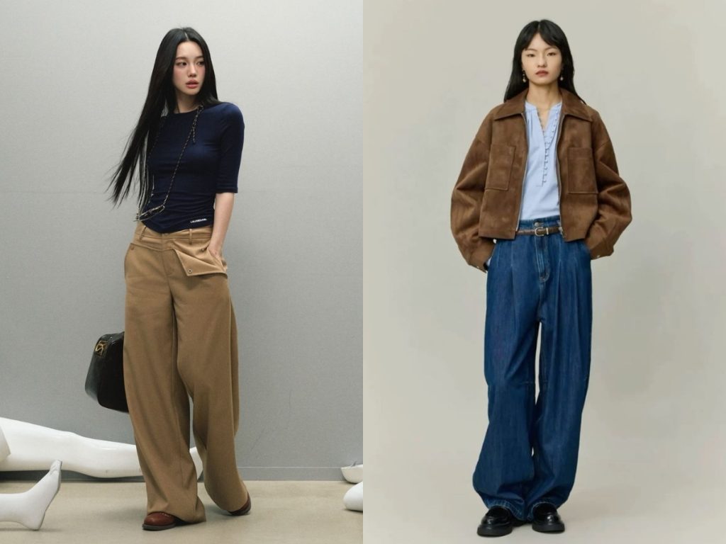 phối màu xanh navy cùng màu nâu 