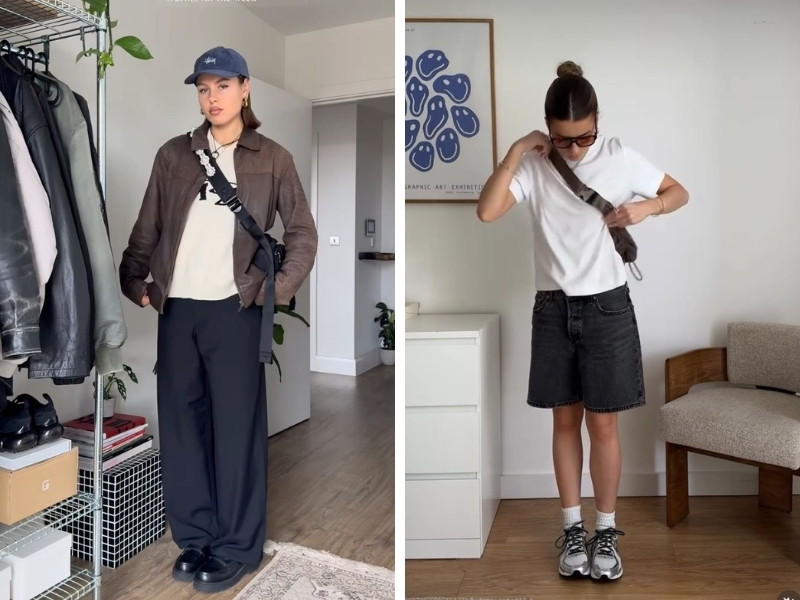 áo thun boxy quần jeans cạp cao