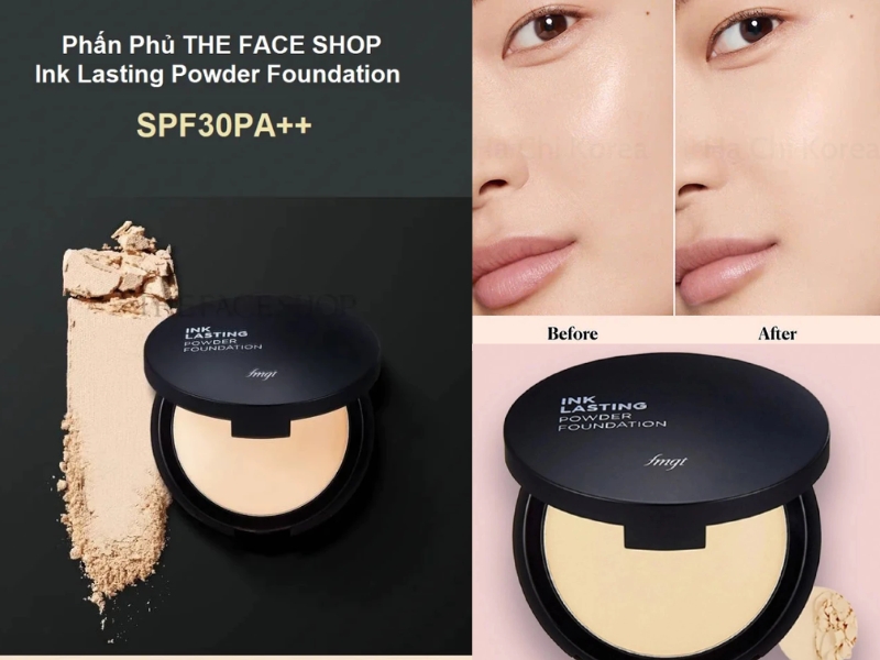 Phấn phủ nén trang điểm dưỡng da The Face Shop