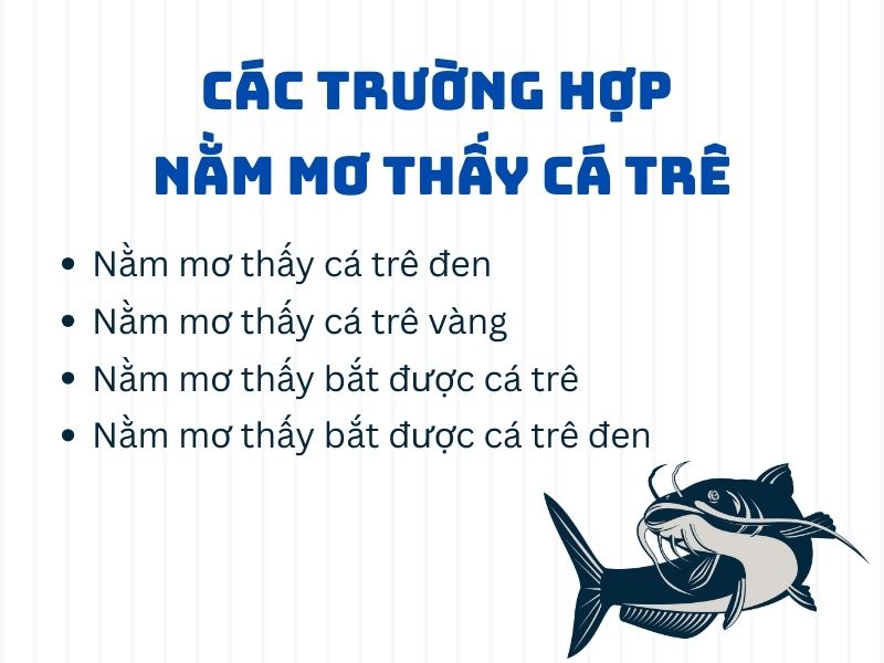 Các trường hợp nằm mơ thấy cá trê.