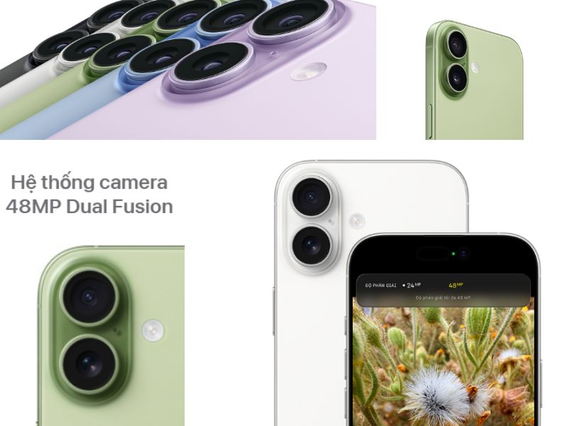 Cụm camera kép lên đến 48MP