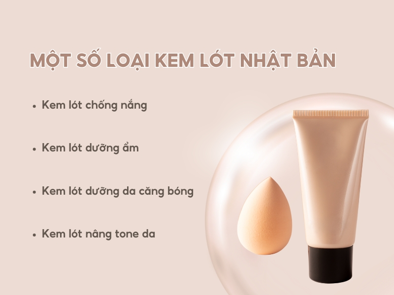 Một số dòng kem lót phổ biến ở Nhật Bản