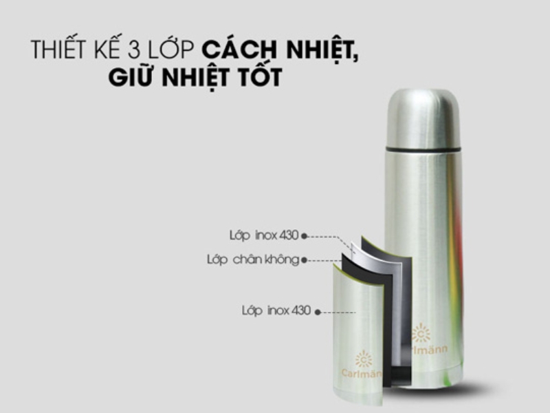 Chất liệu sản xuất bình giữ nhiệt