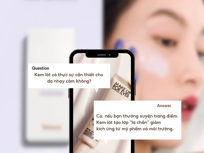 Liệu kem lót có thật sự cần thiết cho làn da nhạy cảm