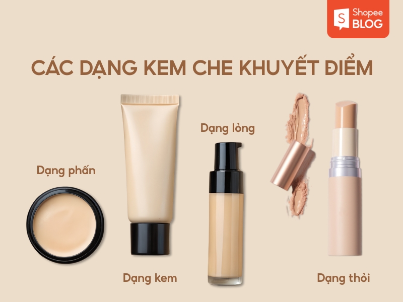 Các loại kem che khuyết điểm