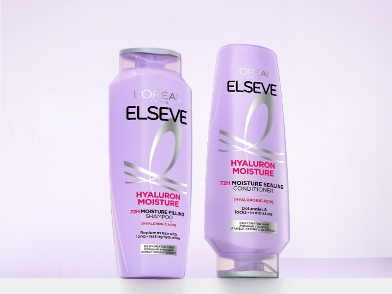 Bộ gội xả Elseve Hyaluron Moisture 72H