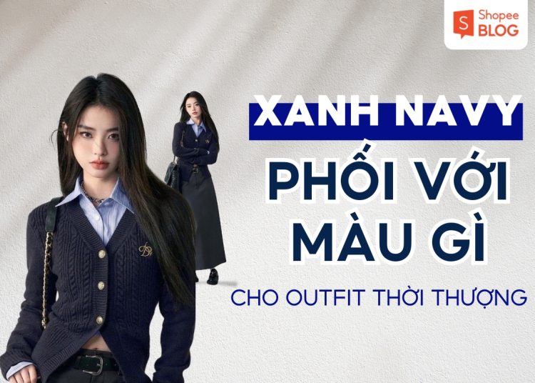 xanh navy phối với màu gì