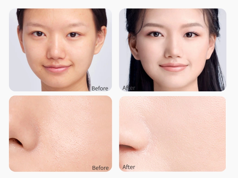 trước và sau khi sử dụng  Carslan Radiant Hydrating