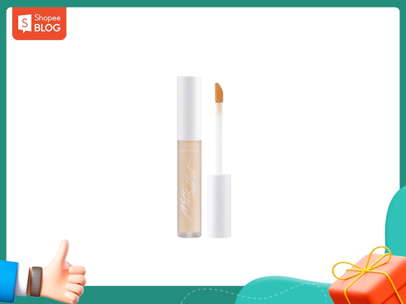 Kem che khuyết điểm kiềm dầu bền màu Lemonade Matte Addict Concealer