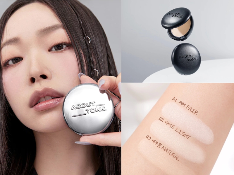 phấn phủ About Tone Blur Powder 