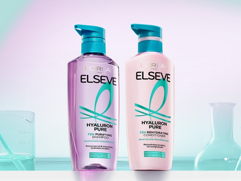 Bộ đôi Elseve Hyaluron Pure 72H