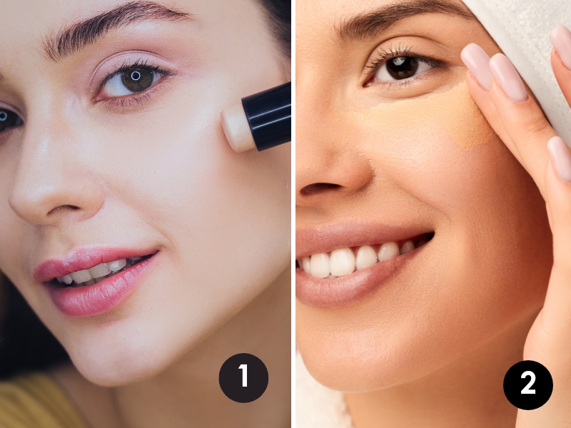 Cách sử dụng thanh che khuyết điểm