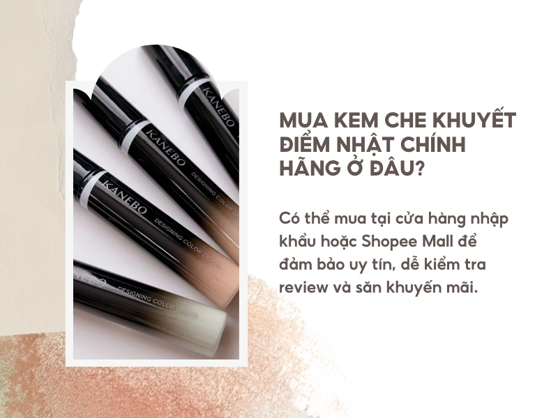 Mua kem che khuyết điểm Nhật chính hãng uy tín qua các trang Shopee Mall