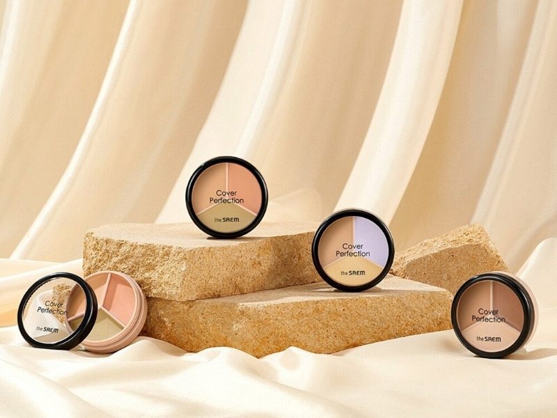 Kem che khuyết điểm the SAEM Cover Perfection Triple Pot