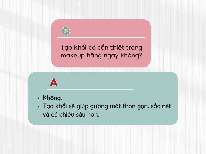 Không bắt buộc sử dụng tạo khối hằng ngày