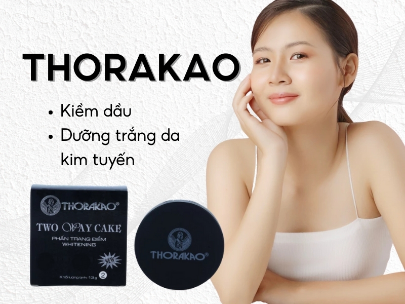 Phấn phủ Thorakao kiềm dầu dưỡng trắng da