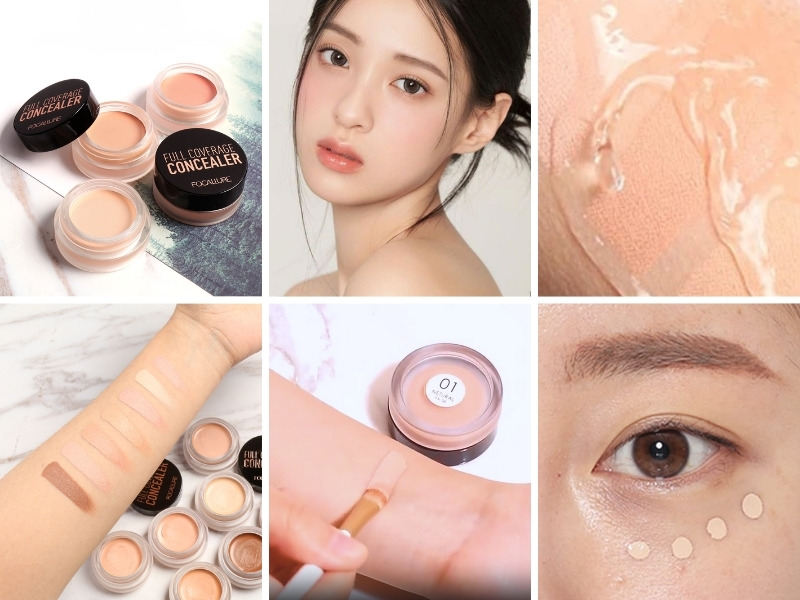 Review kem che khuyết điểm Focallure dạng hũ