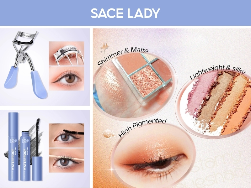 Bộ sản phẩm trang điểm mắt 3 món Sace Lady