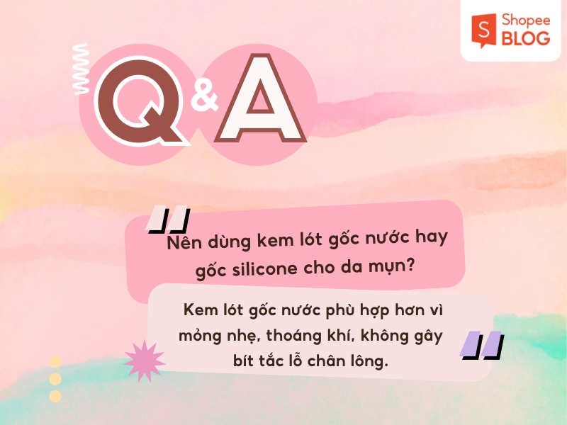 Kem lót gốc nước và silicone