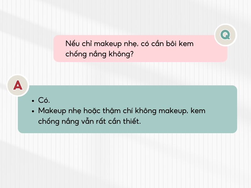 Luôn thoa kem chống nắng mỗi khi ra đường