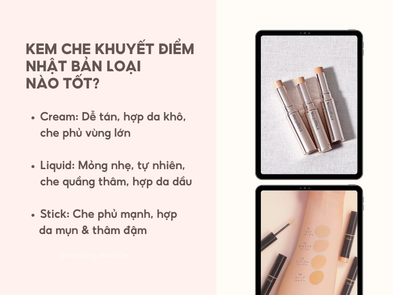 kem che khuyết điểm loại nào tốt