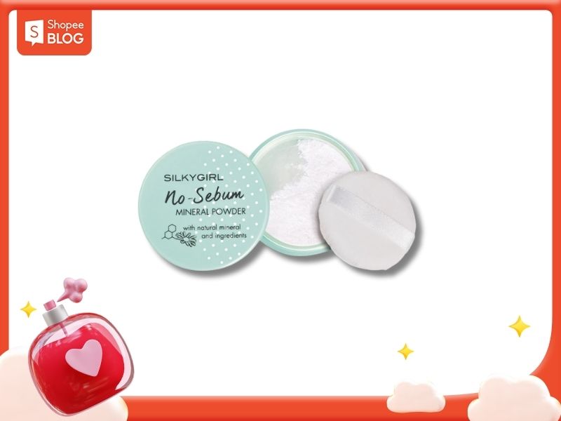 Phấn phủ kiềm dầu cho da nhạy cảm Silkygirl No-Sebum
