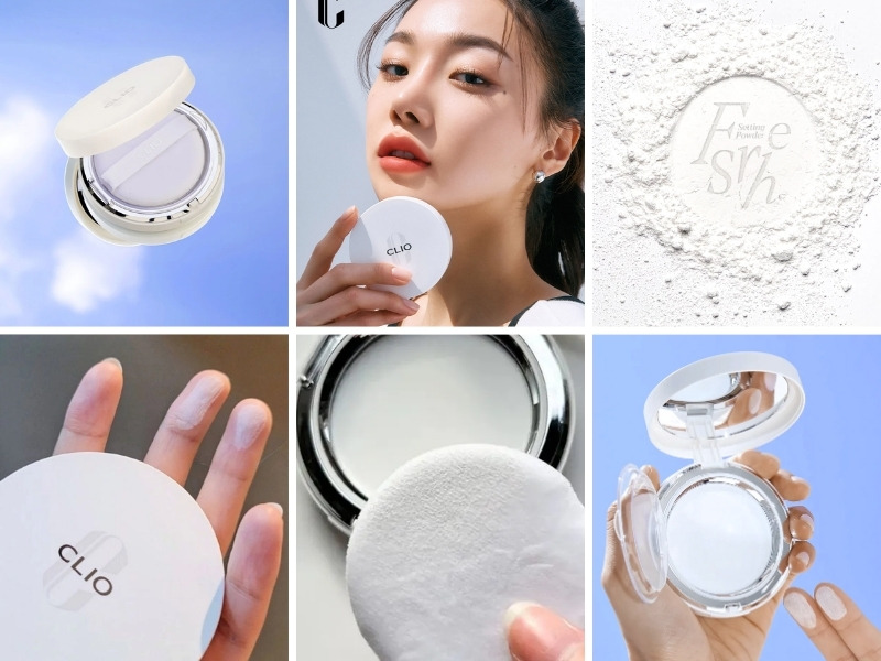 Phấn phủ không màu kiềm dầu Clio Stay Perfect