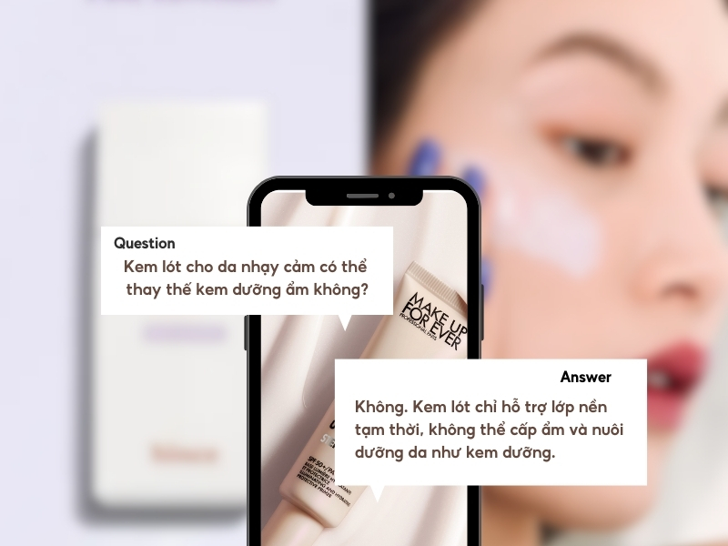 Có nên dùng kem dưỡng ẩm thay cho kem lót?